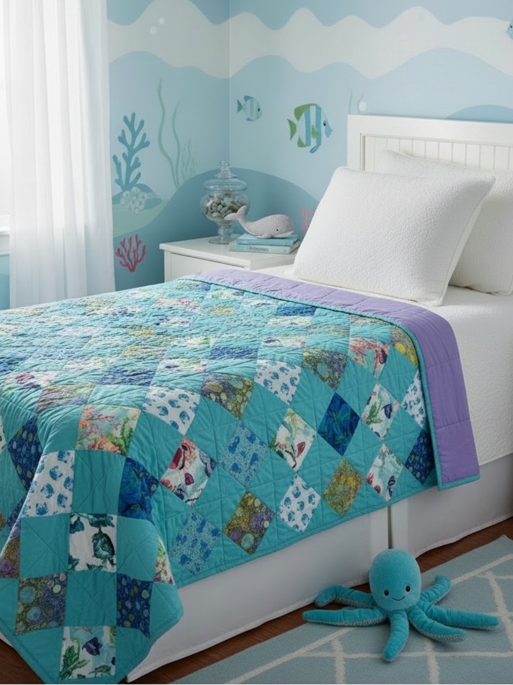 Handmade “Under-The-Sea” Quilt
